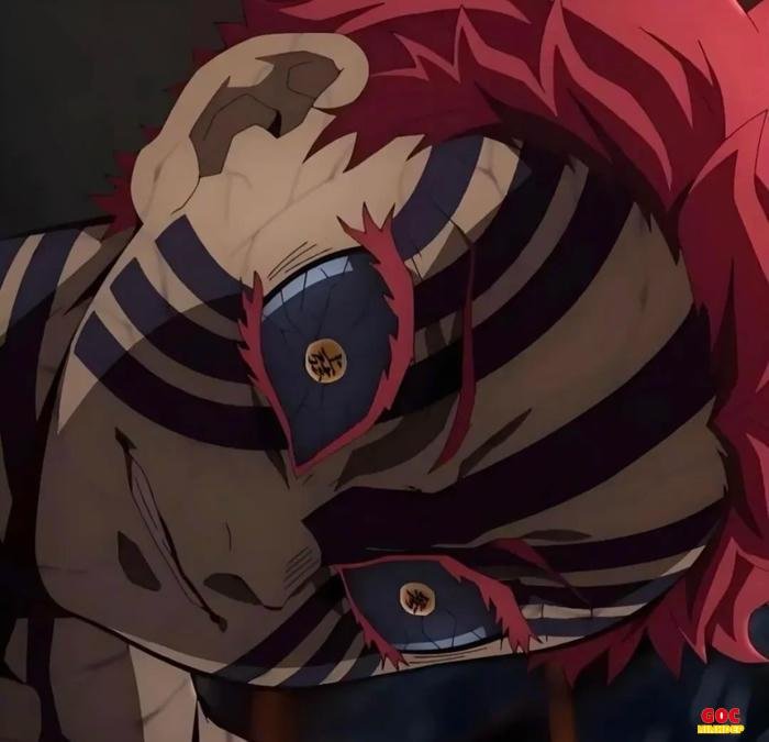 akaza tóc hồng cá tính