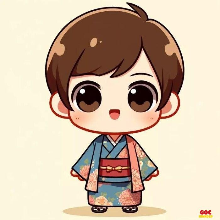 ảnh chibi nam làm sticker