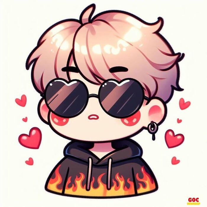 ảnh chibi nam màu pastel