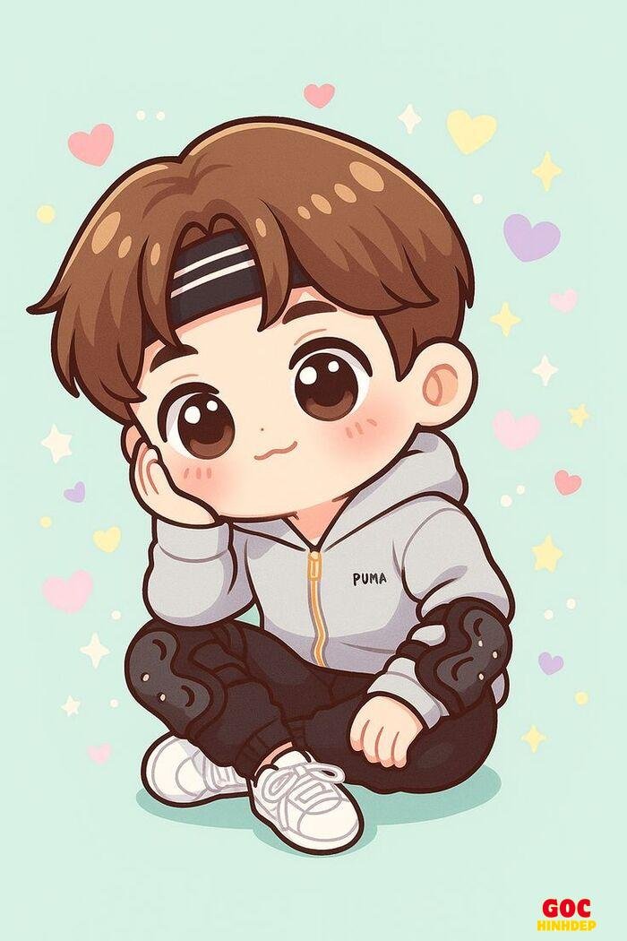 ảnh chibi nam trang trí xinh