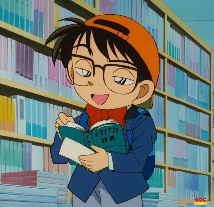ảnh conan đeo cặp sách