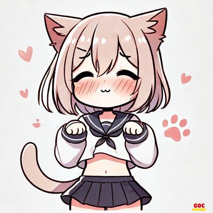 avatar cute chibi học sinh