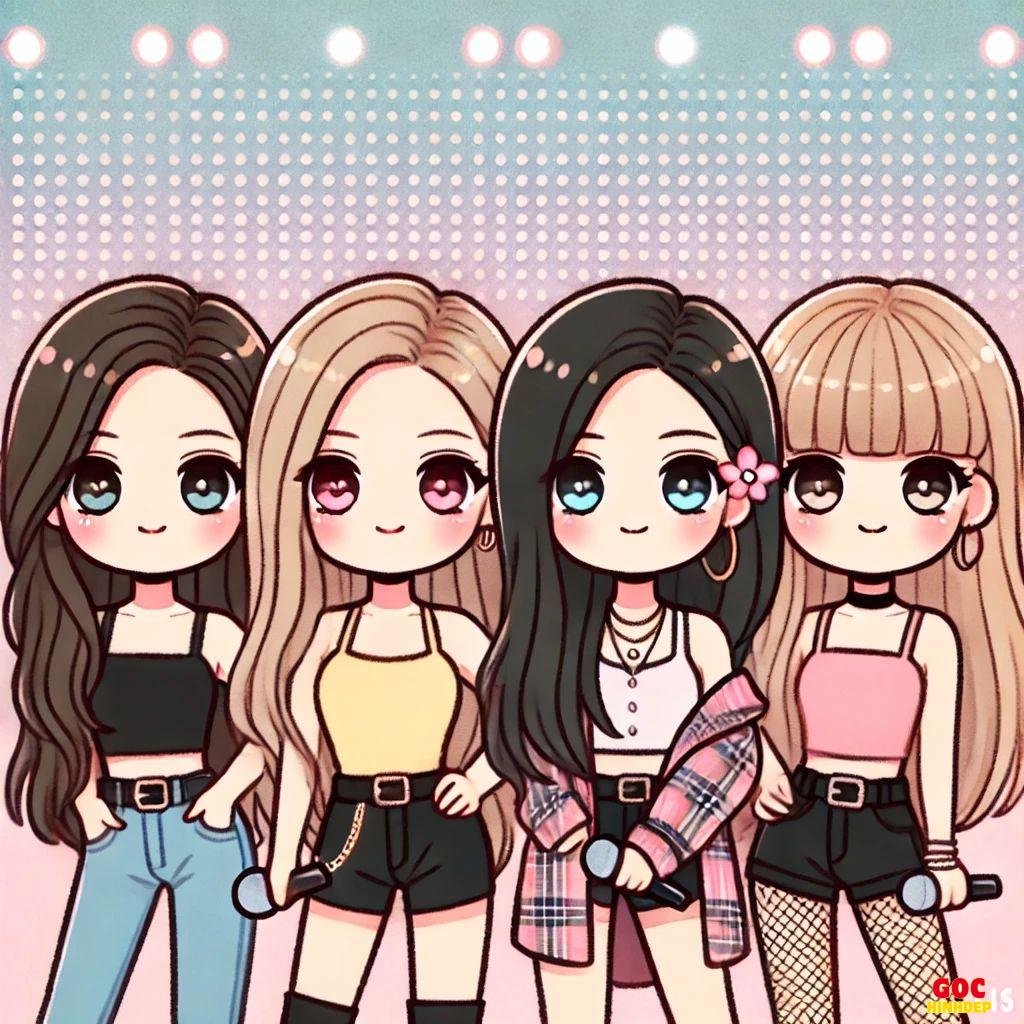 black pink chibi đáng yêu nhất đẹp