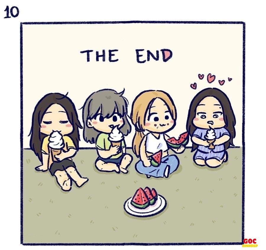 black pink chibi nhìn là thích