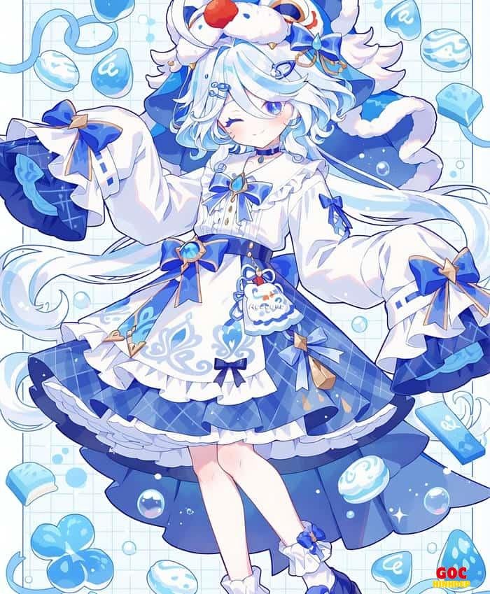 bộ váy furina lộng lẫy