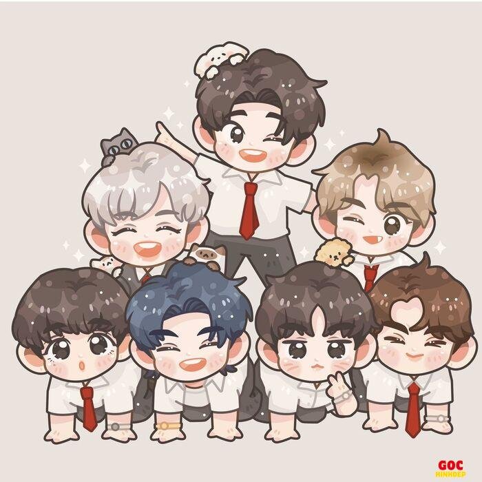 bts chibi ngộ nghĩnh