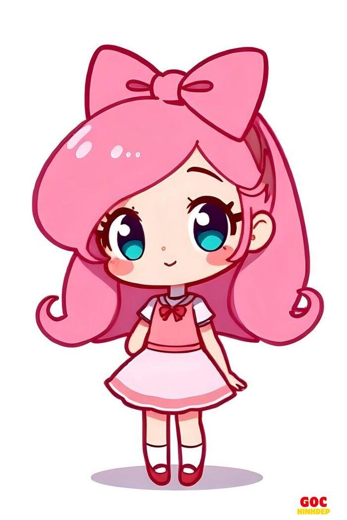 búp bê chibi dễ vẽ