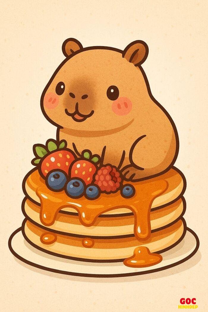 capybara chibi cute