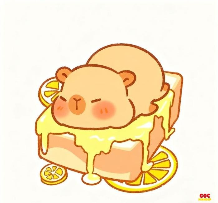 capybara chibi phong cách anime
