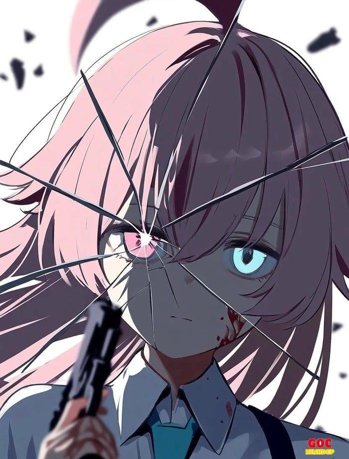 chân dung hoshino hai màu