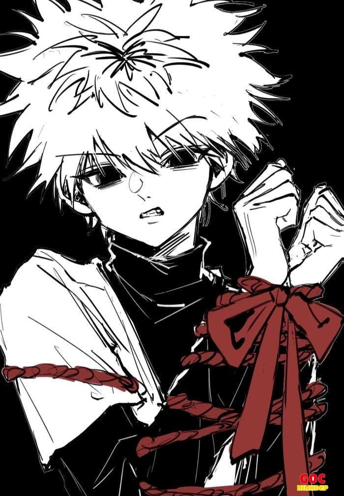chân dung killua minh họa