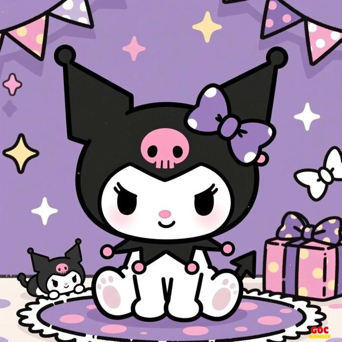 chân dung kuromi rạng rỡ