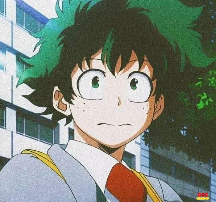 chân dung midoriya izuku nét