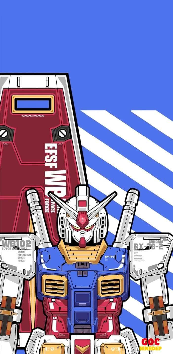 chi tiết đầu gundam nét