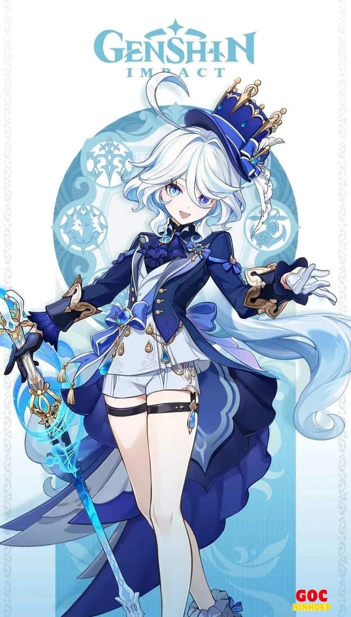 chi tiết trang phục furina