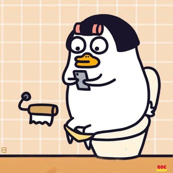 chibi đi toilet cute