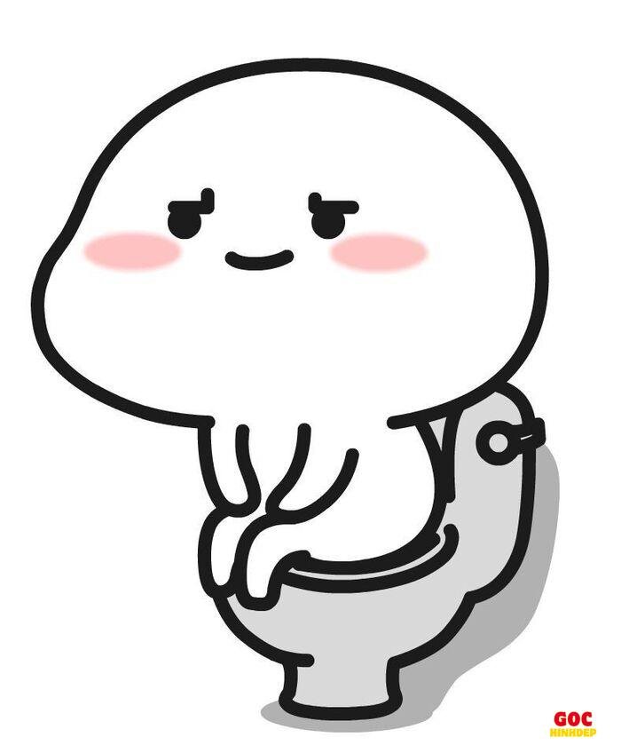 99+ ảnh chibi đi toilet lầy lội cười ra nước mắt