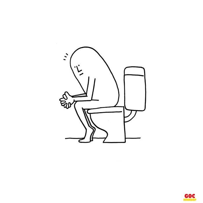 chibi đi toilet dễ thương vui nhộn