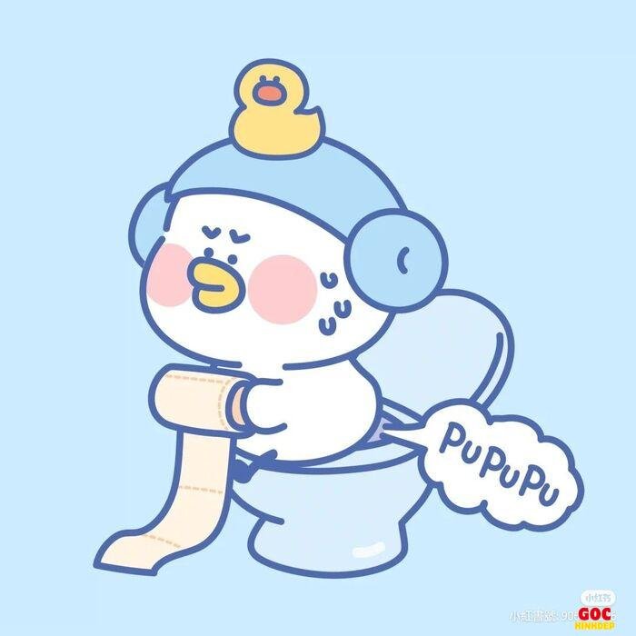 chibi đi toilet hoạt hình