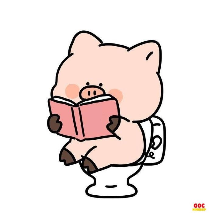 chibi đi toilet làm sticker