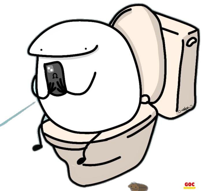 chibi đi toilet mini