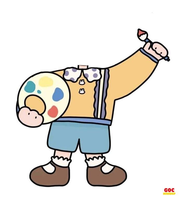 chibi ghép mặt biểu cảm cute