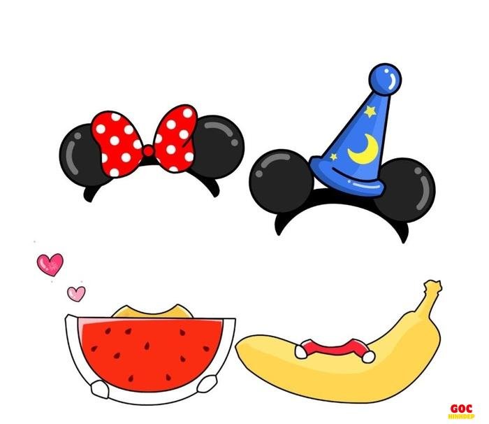 chibi ghép mặt màu pastel