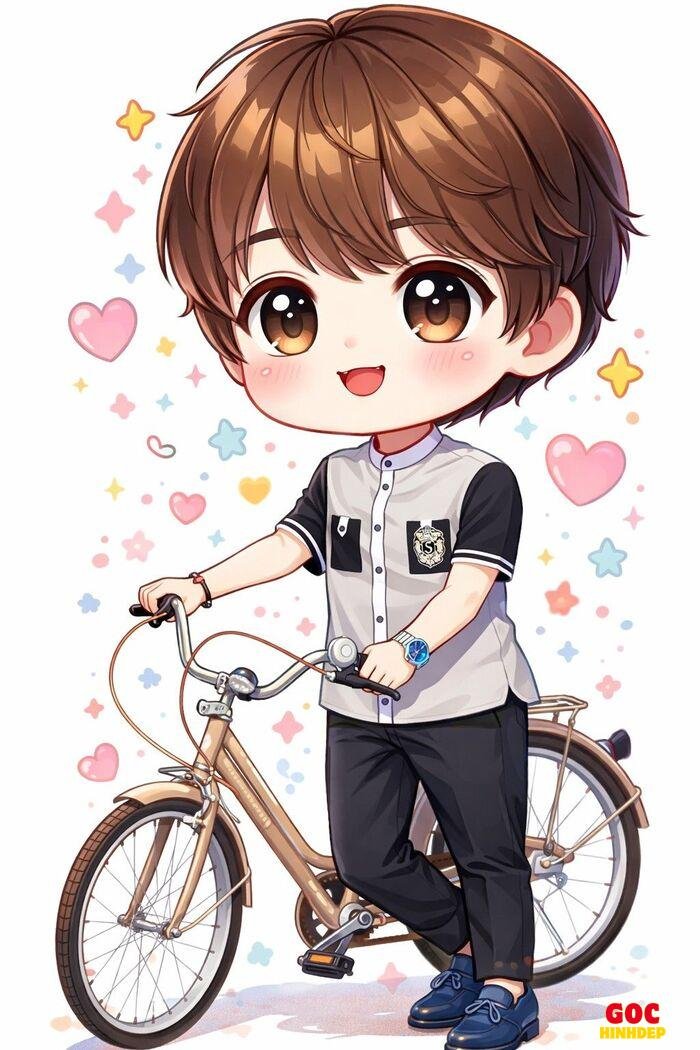 chibi nam đơn giản