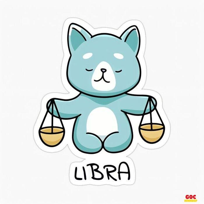 chibi thiên bình hoạt hình cute