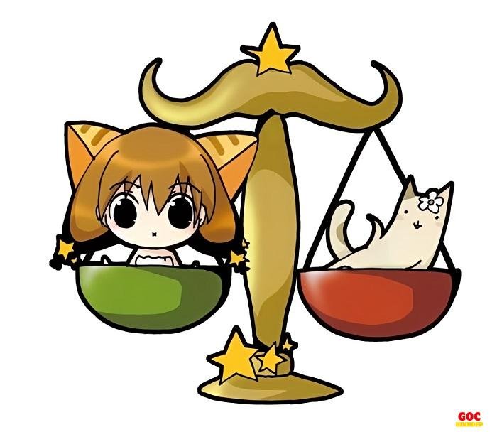 chibi thiên bình mini