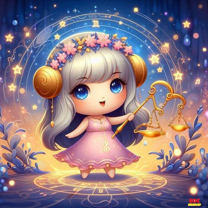 chibi thiên bình ngộ nghĩnh