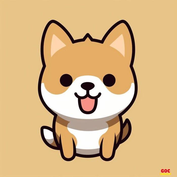 chó chibi xinh yêu