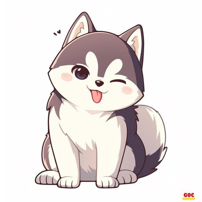 +500 ảnh chó chibi làm hình nền điện thoại cực xinh