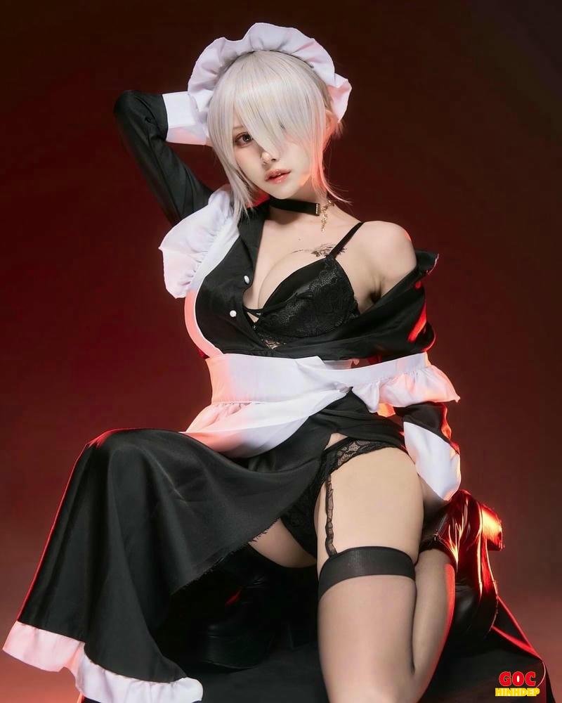 cosplay hầu gái damdang