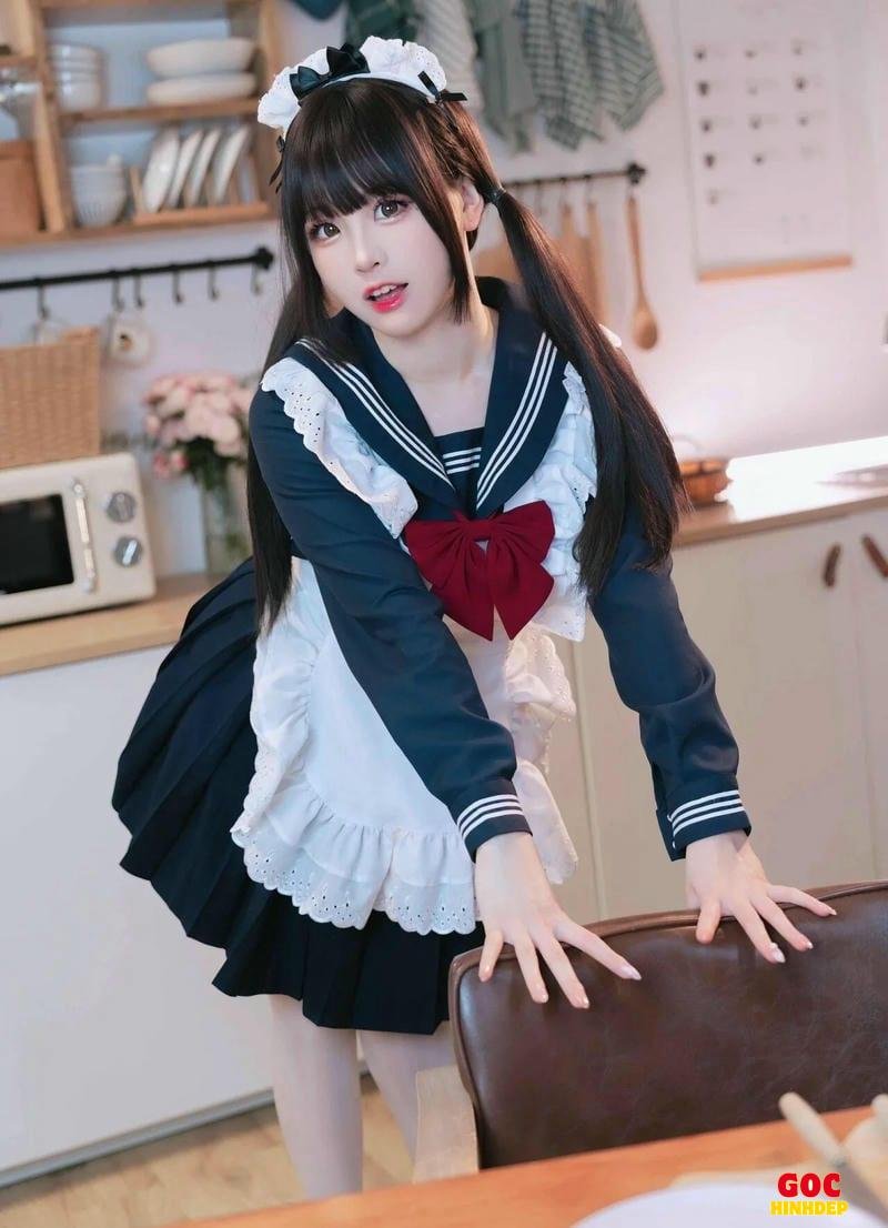 cosplay hầu gái đáng yêu