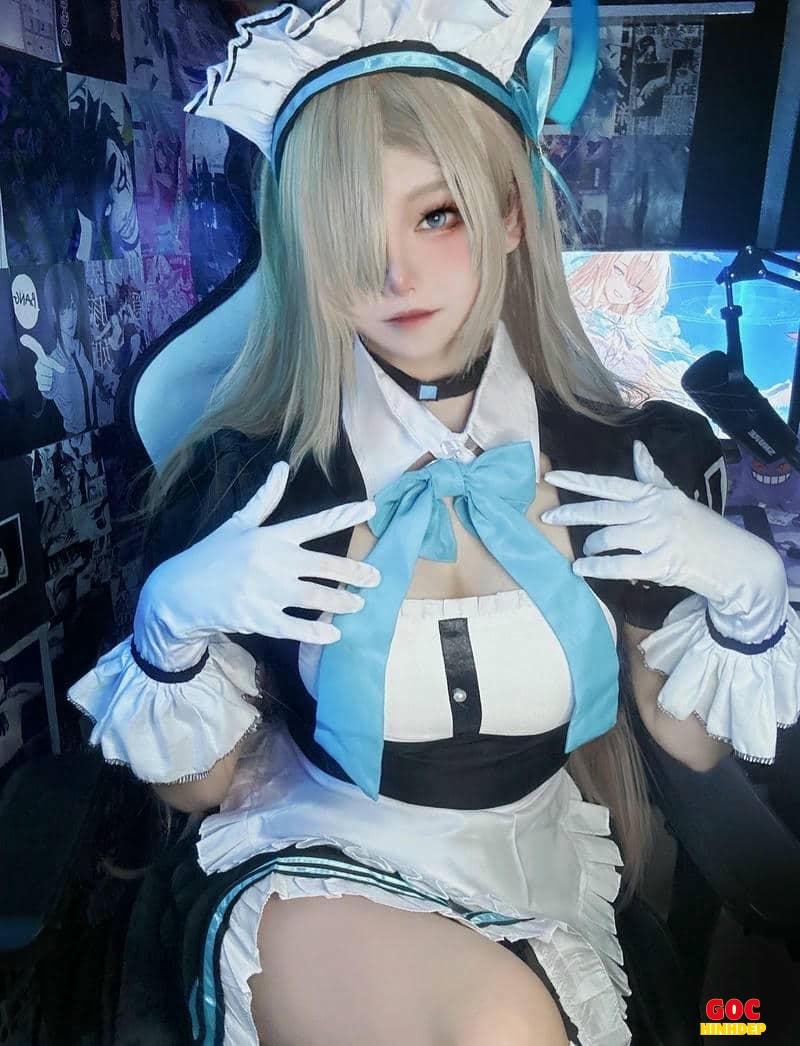 cosplay maid hở dú