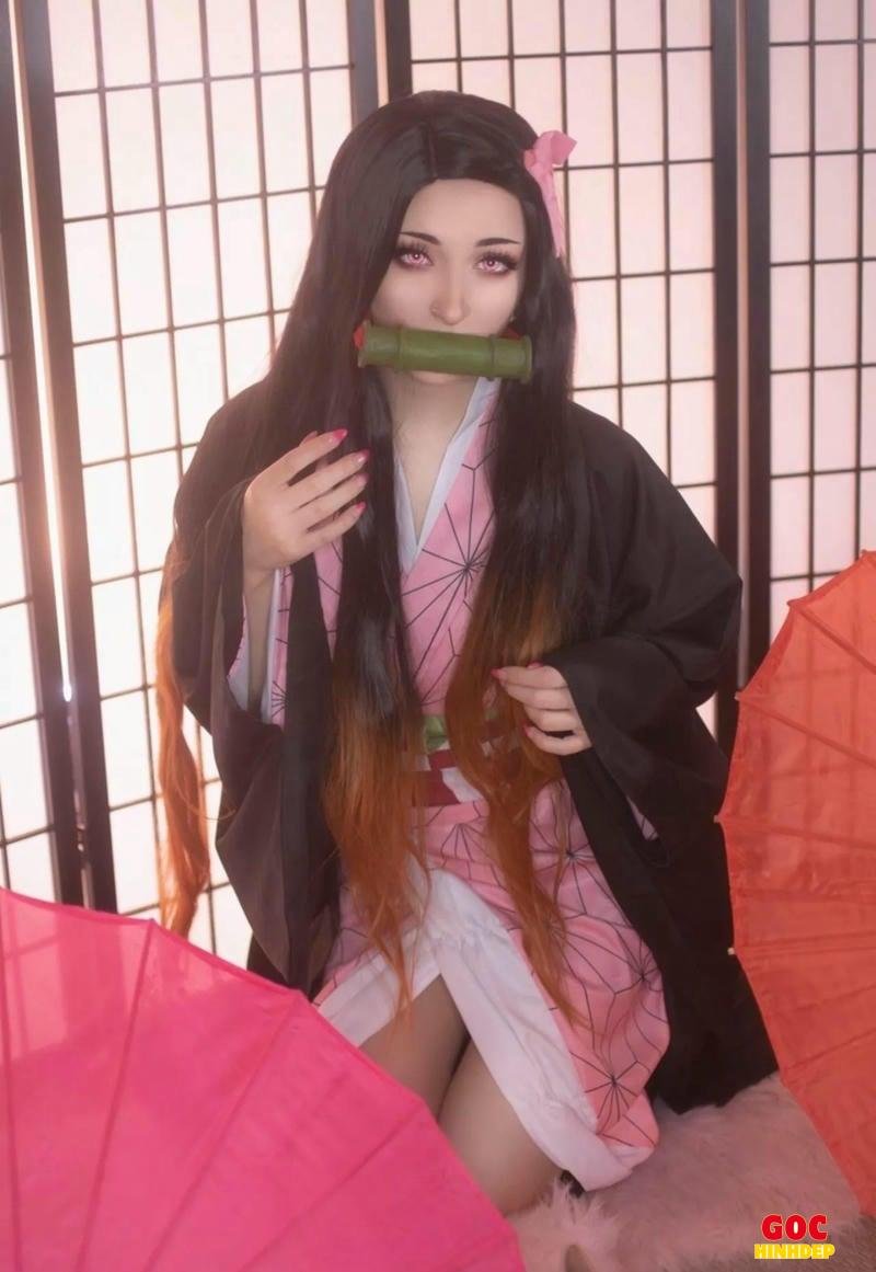 cosplay nezuko siêu đáng yêu