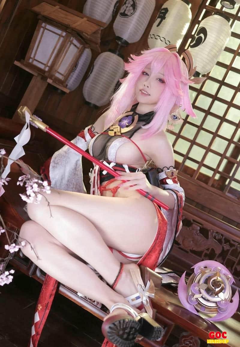 cosplay yae miko dâm