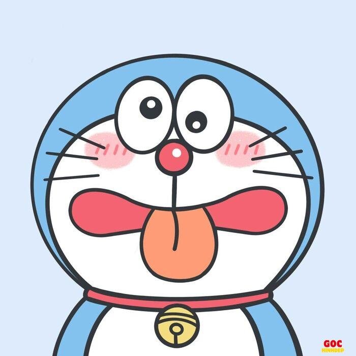 doraemon chibi màu pastel