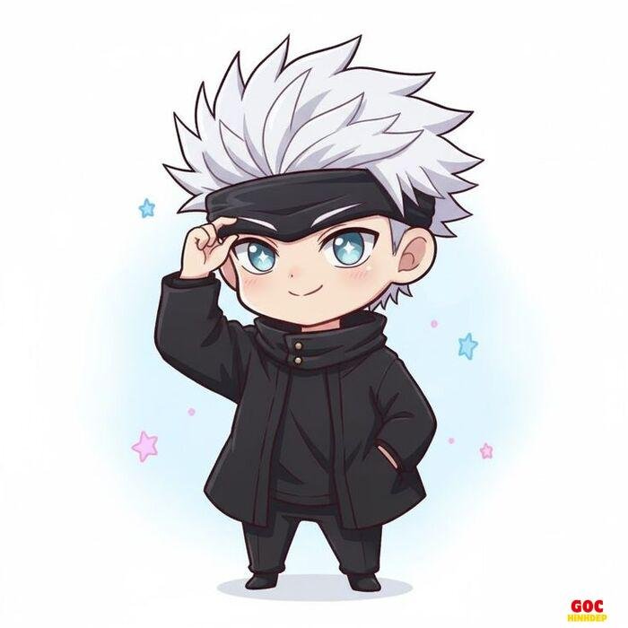 gojo chibi búp bê giấy