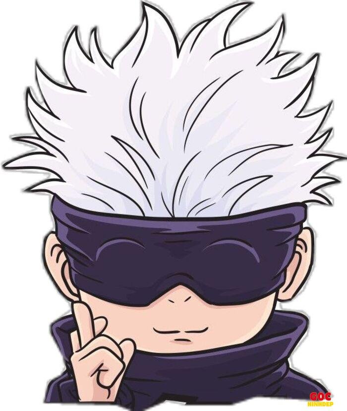 gojo chibi đơn giản