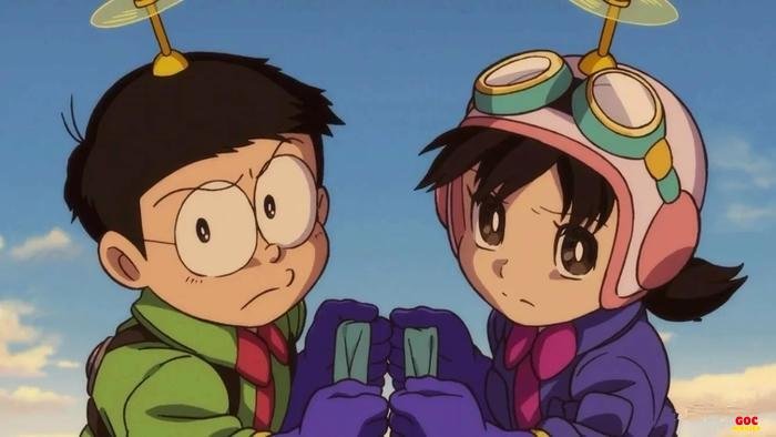 hình ảnh nobita và shiuka