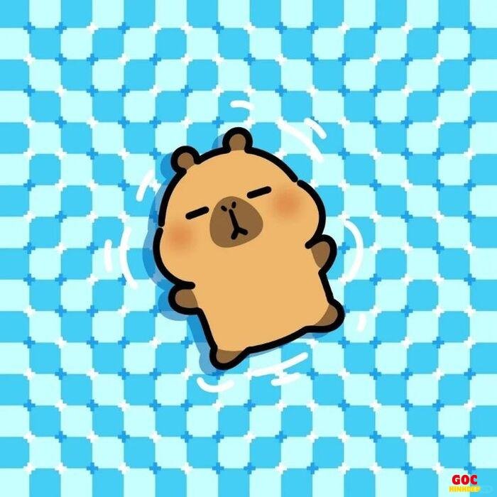 hình capybara chibi đáng yêu