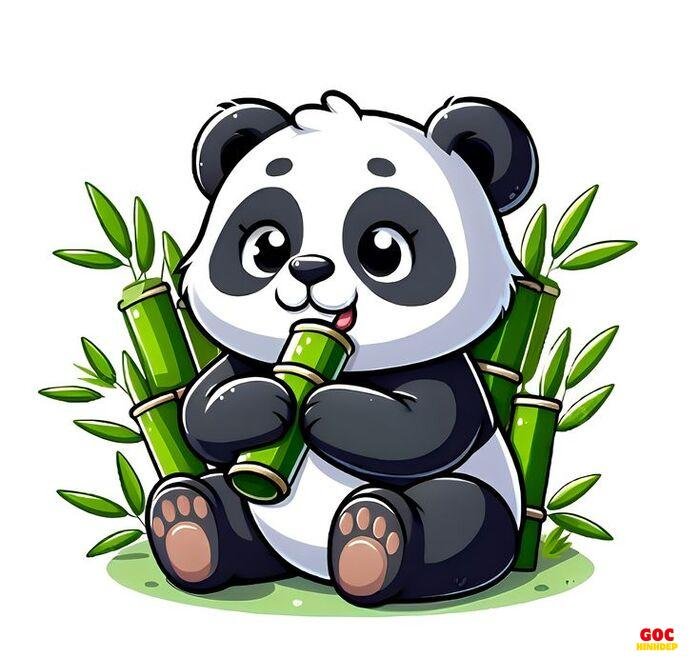 hình gấu trúc chibi baby cute