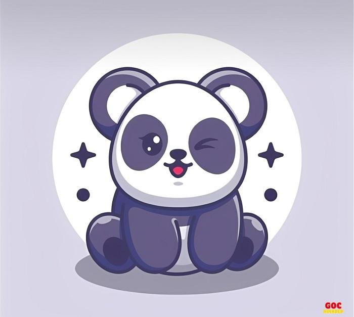 hình gấu trúc chibi dễ thương cute đẹp