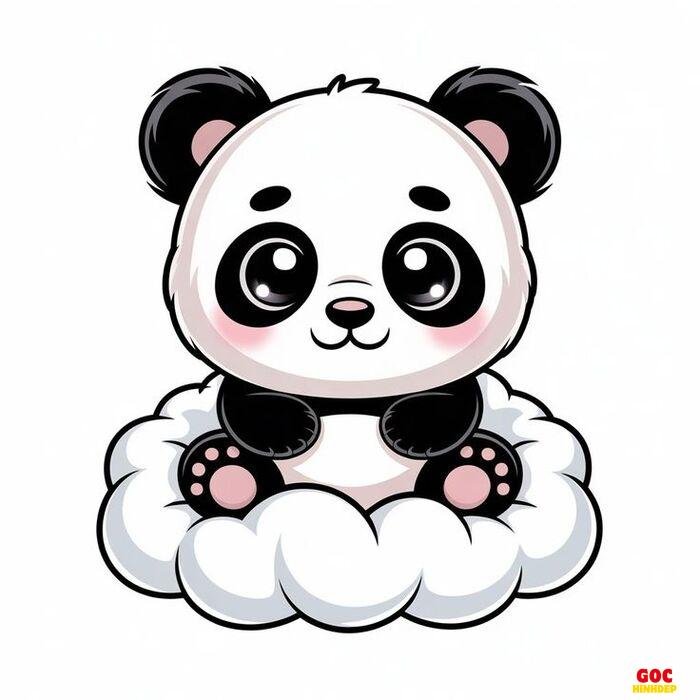 hình gấu trúc chibi hoạt hình