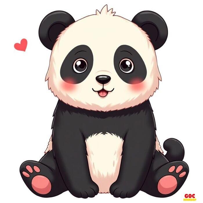 hình gấu trúc chibi kawaii