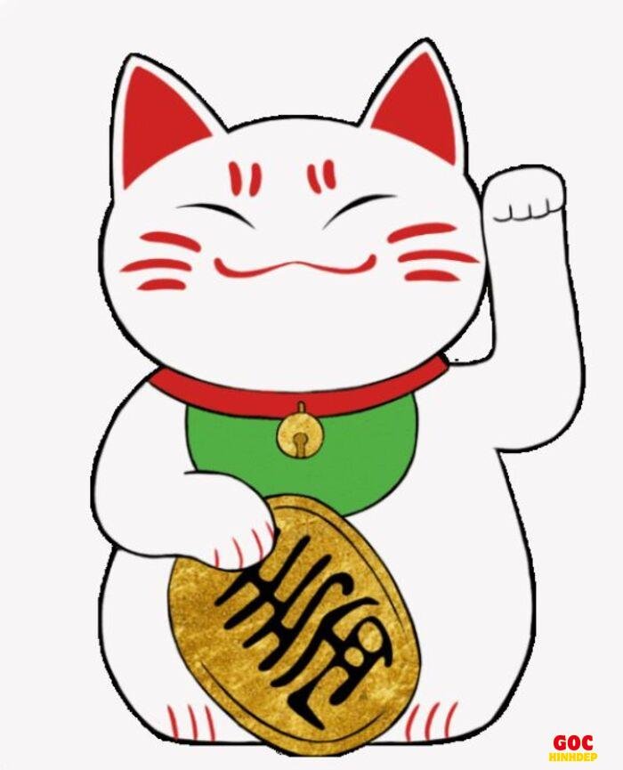 hình mèo thần tài chibi icon