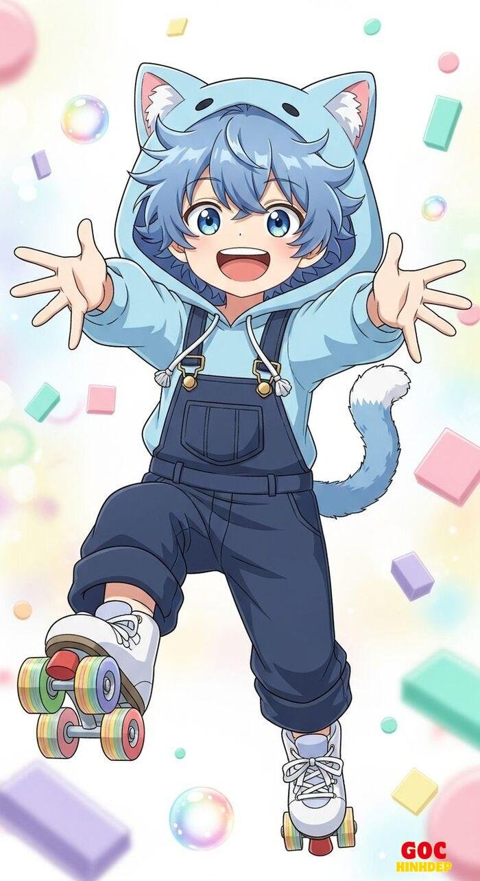 hình nền cute chibi nữ xinh xắn