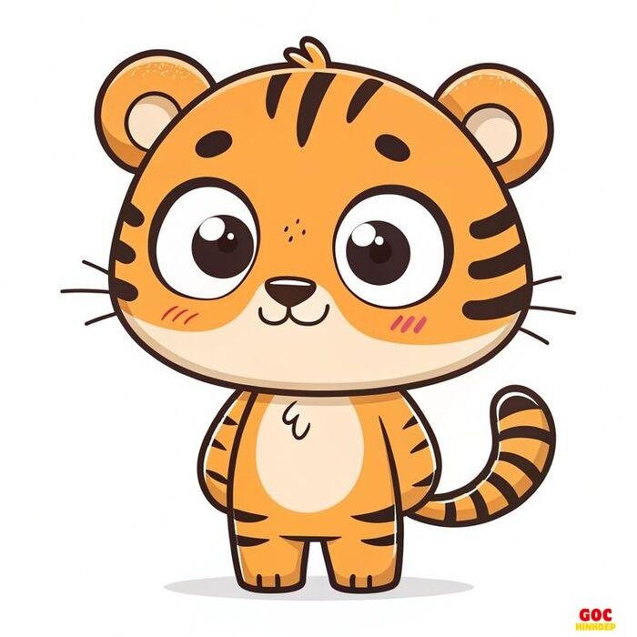 hổ chibi 2d yêu nhất